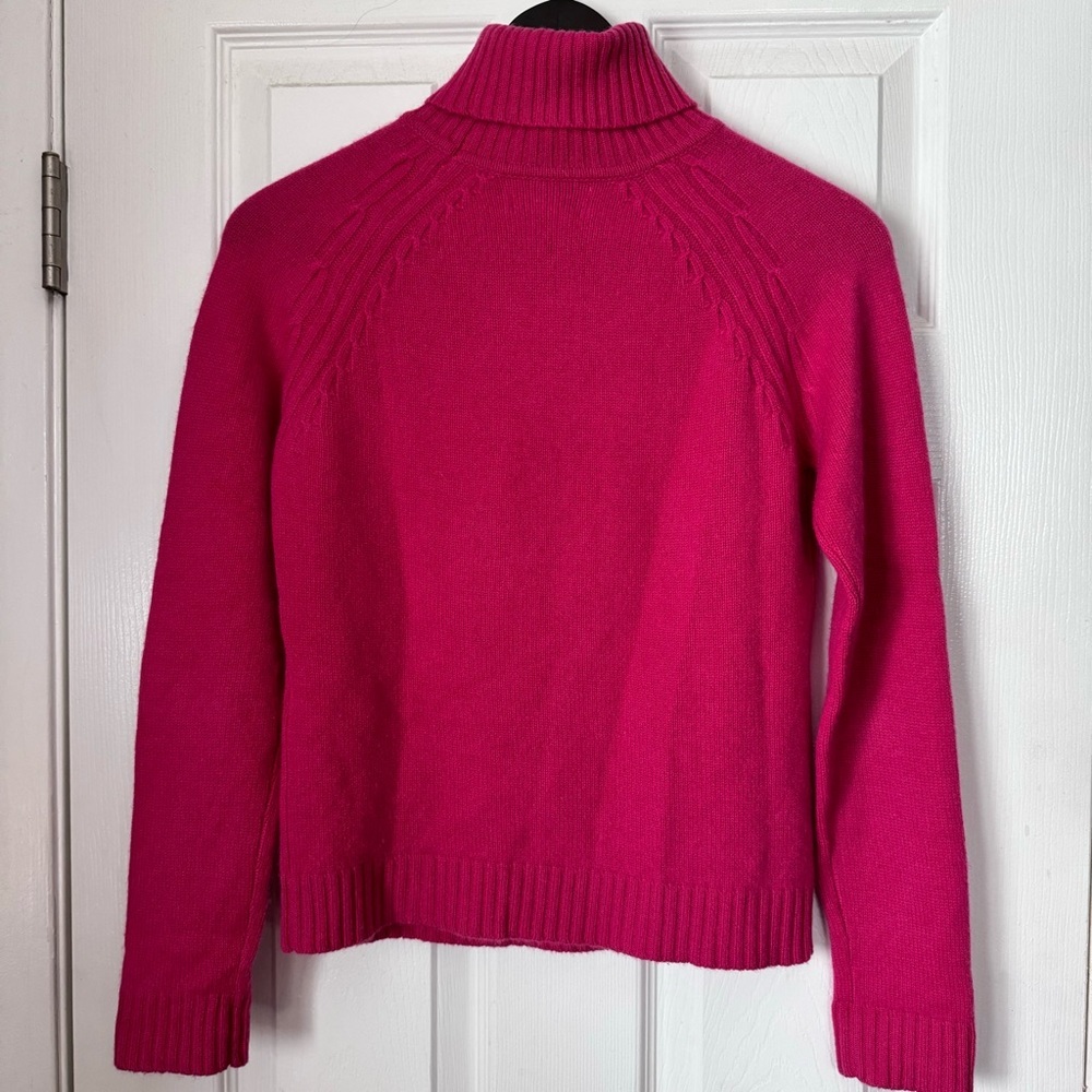 Pink 100% Cashmere Turtleneck Petite - Picture 2 of 6